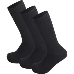 3 Black Bamboo Socks
