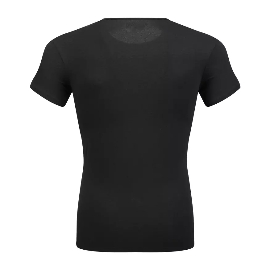 Sort Rundhals Bambus T-Shirt Bagfra