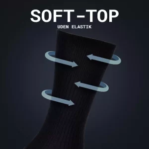 Illustration af Soft Top Bambus Strømpe