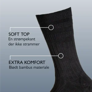 Bamusstrømpe uden elastik