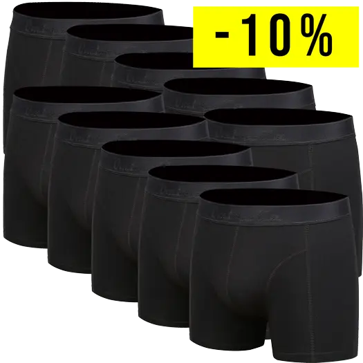 10 Sorte Bambus Underbukser