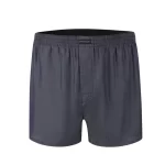 Jeans ensfarvede vævede boxershorts